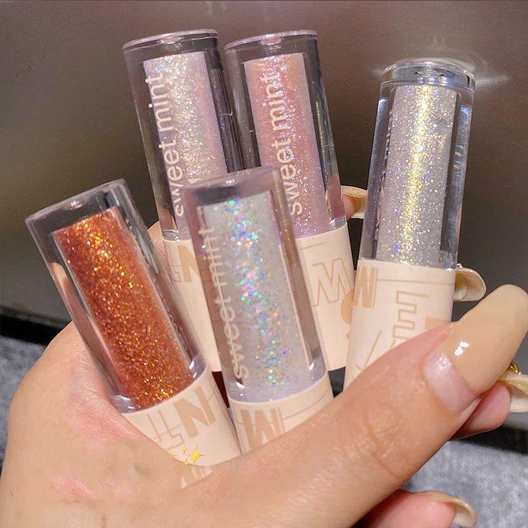Aprileye Liquid eye shadow glitter sequins lying silkworm pearlescent polarizing brighten monochrome highlights