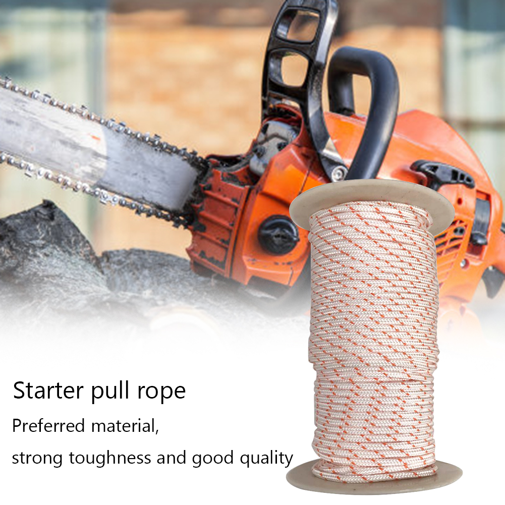 50m Nylon Recoil Starter Pull Rope Engine Start Cord for Chainsaw Lawnmower, 4mm, 501 Original
50m Nylon Recoil Starter Pull Rope Engine Start Cord for Chainsaw Lawnmower, 4mm, 501 Original