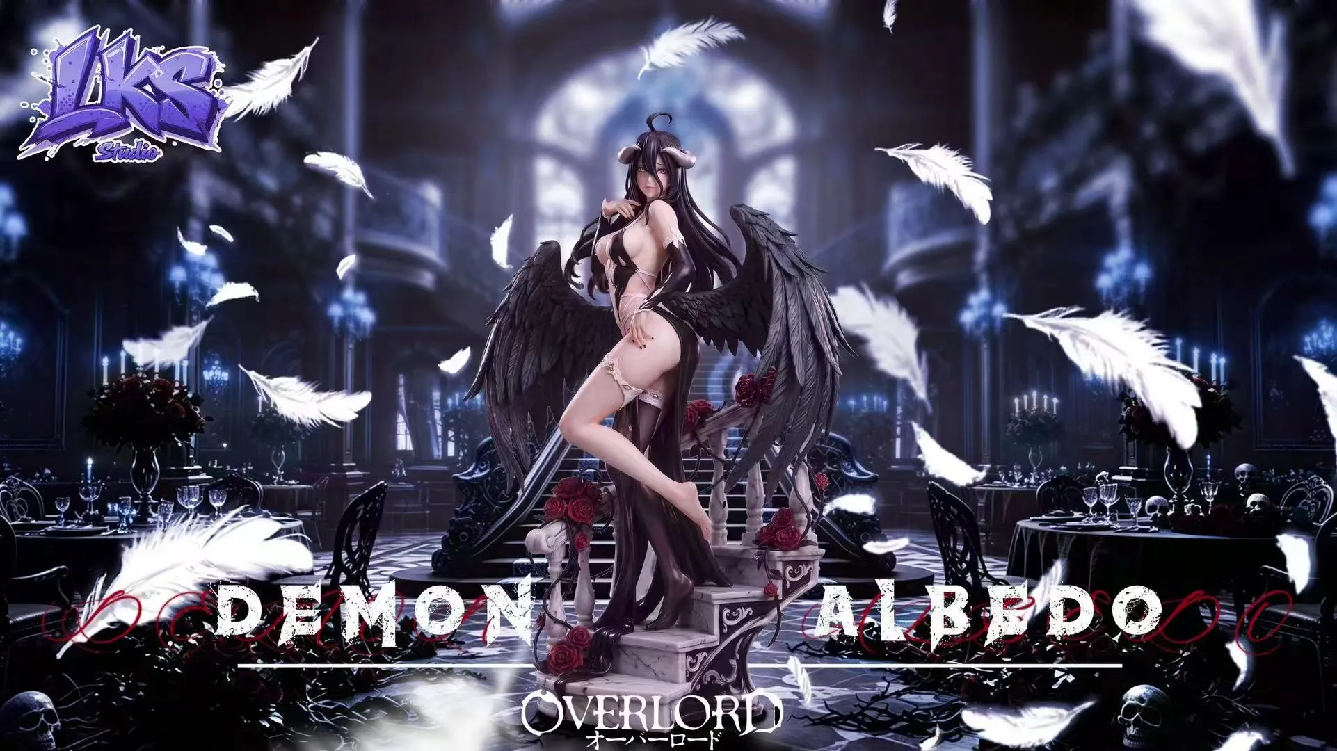 LKS Studio - Albedo Jet-Black Dress Ver. Overload 1/6 Statue(GK)-