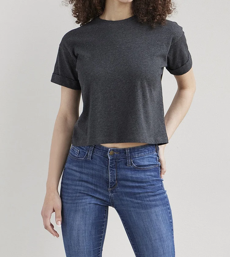 Women's Organic 100% Cotton Relaxed Crop T-shirt