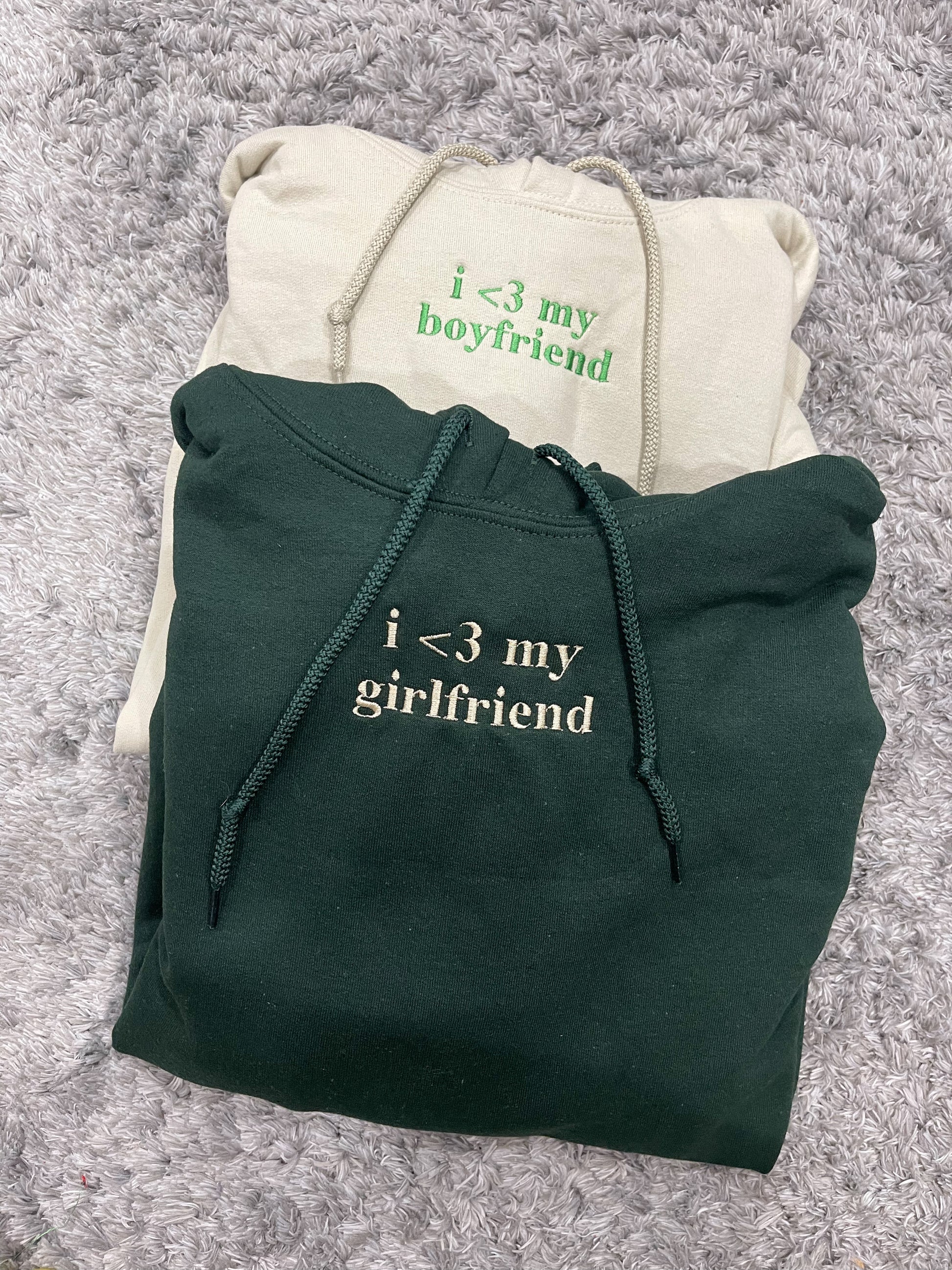 Embroidered hoodie for online boyfriend