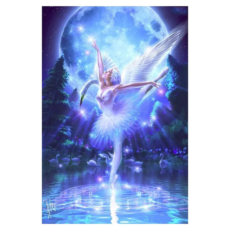 Goblin Angel Round Drill Diamond Painting 30X45CM(Canvas) gbfke