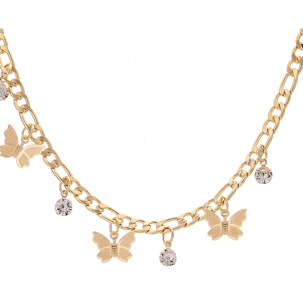 Butterfly Rhinestone Necklace Choker Charming Women Metal Clavicle Chains, Silver, 501 Original
Butterfly Rhinestone Necklace Choker Charming Women Metal Clavicle Chains, Silver, 501 Original
