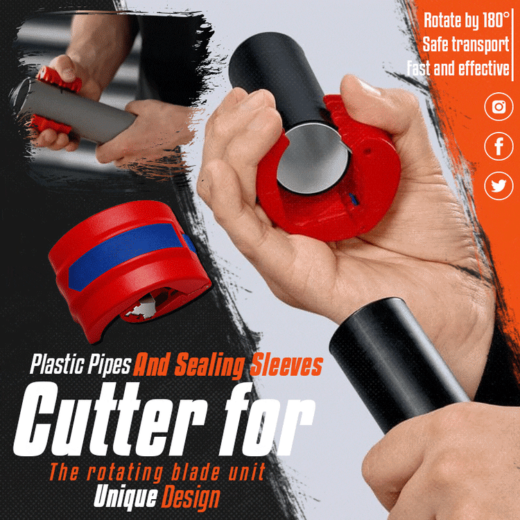 Portable 20-50mm Plastic Pipe Cutter