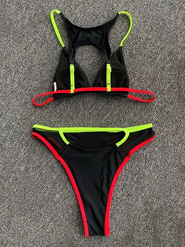 Split Joint Triangle Split Bikini Swimsuit