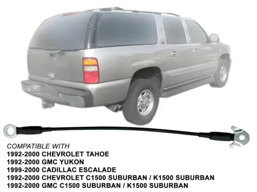 Dronehint For Tailgate Cable 92 - 00 C K Yukon Tahoe 99 - 00 Escalade Right Left GM1920104 (For: GMC) Parts