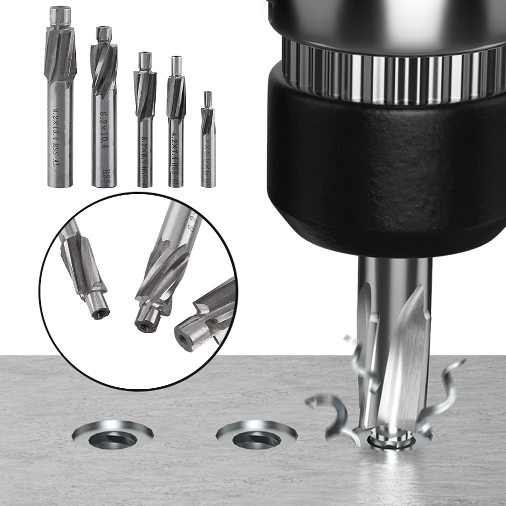5pcs M3-M8 Counterbore End Mill Pilot Milling Cutter Countersink Router Bit, 501 Original
5pcs M3-M8 Counterbore End Mill Pilot Milling Cutter Countersink Router Bit, 501 Original