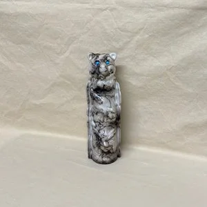 pornhint Pornhint Native American Acoma horse hair fetish with bear, wolf, bobcat, & turquoise