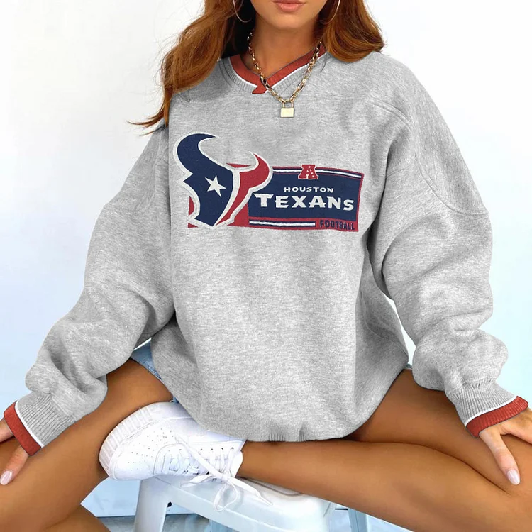 Houston Texans V-neck Pullover Sweatshirt