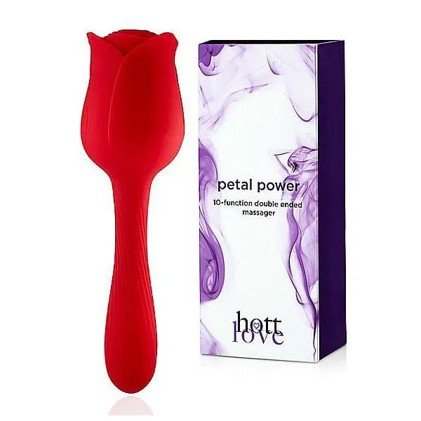 pornhint Pornhint Petal Power 10-Function Rechargeable Double Ended Massager 5 Inch - Hott Love