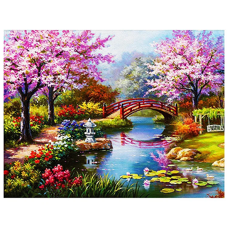 Park View Round Full Drill Diamond Painting 40X30CM(Canvas) gbfke