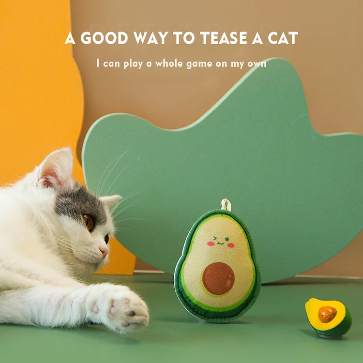 Cute Fruit Shape Catnip Interactive Soft Plush Cat Toys 1