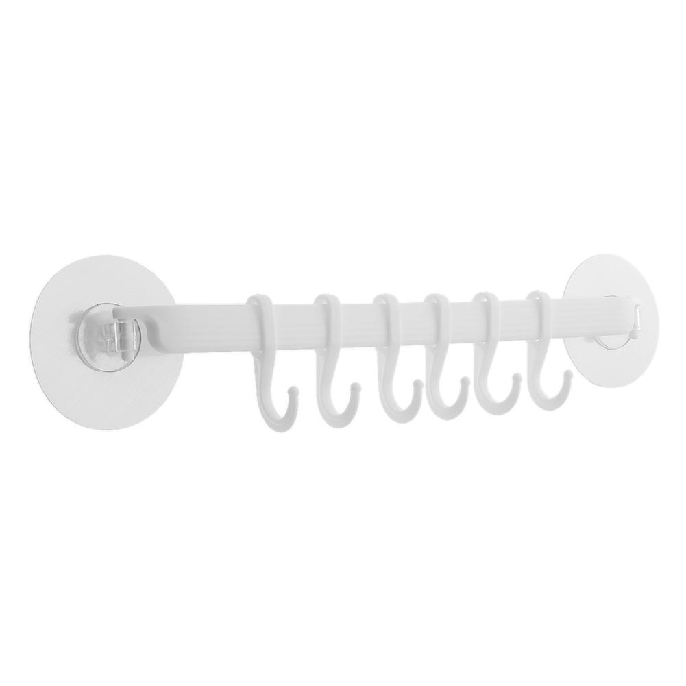 6 Hooks Wall Mounted Plastic Toilet Door Sticky Hook Towel Shelf Rack, White, 501 Original
6 Hooks Wall Mounted Plastic Toilet Door Sticky Hook Towel Shelf Rack, White, 501 Original