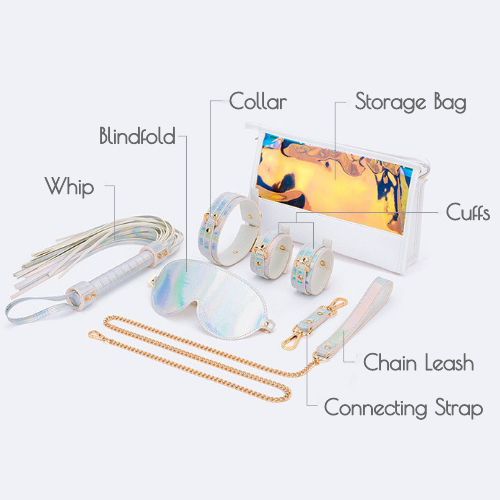 Aurora Series Bondage Kit with Storage Bag 7 Piece - Rose Toy