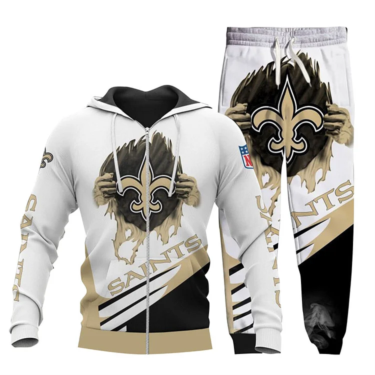 New Orleans Saints
3D Printed Zip-Up Hoodie And Sweatpant 2pcs Tracksuits