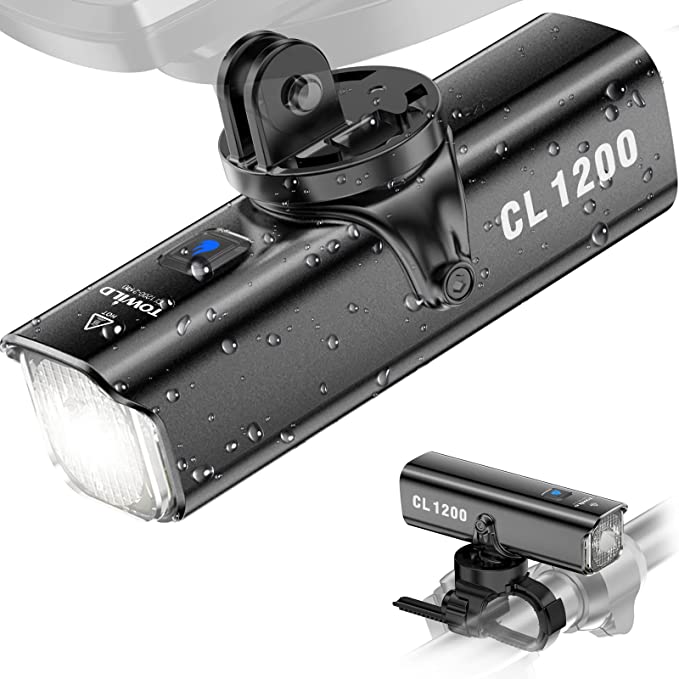 TOWILD Cl 1200 Smart Bike Front LightWireless Remote Control