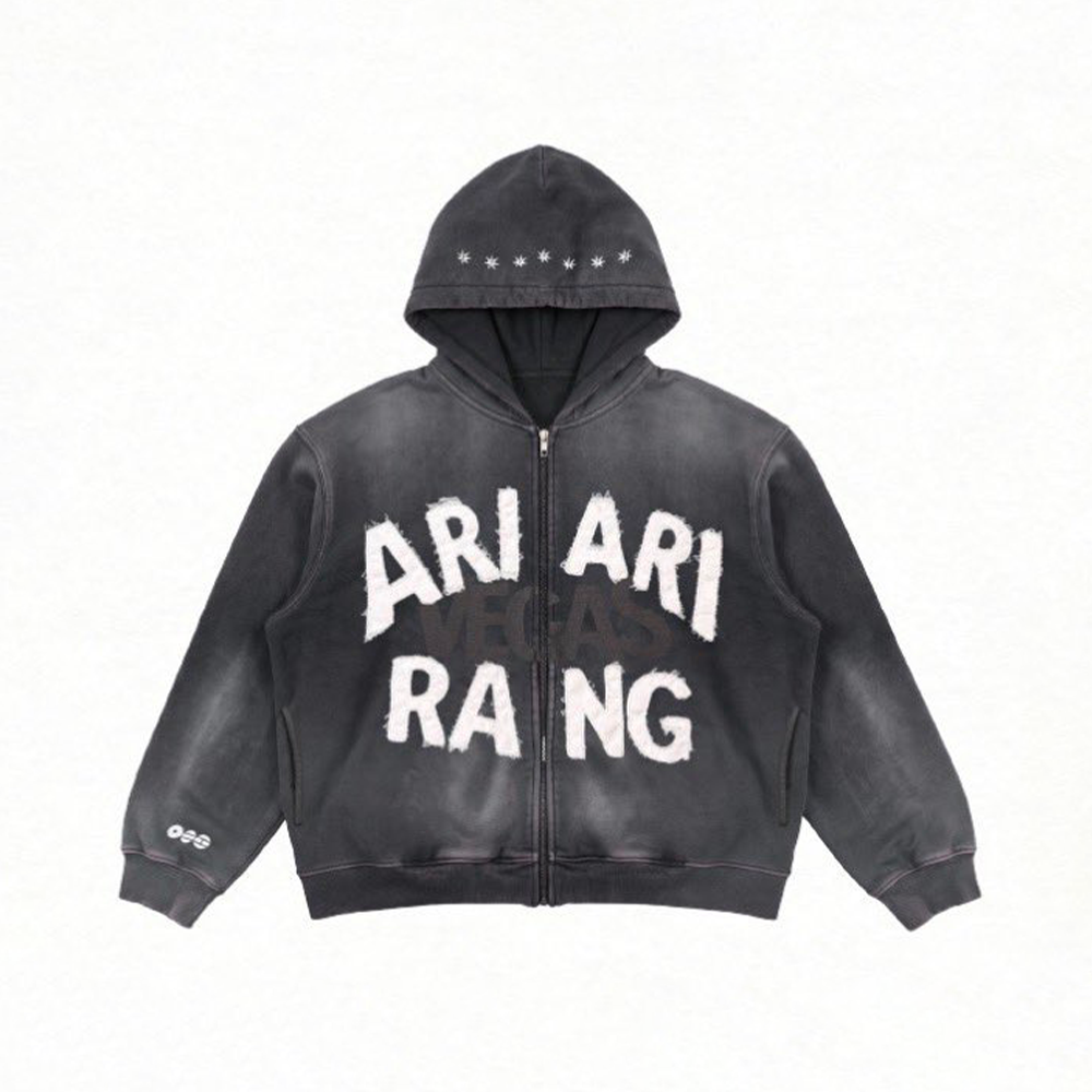 BTS ARIRANG ポップアップ　パーカー　黒　HOODIE BTS World Tour ARIRANG Zip-up Hoodie