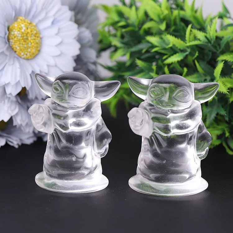 2.5" Clear Quartz Master Crystal Carvings
