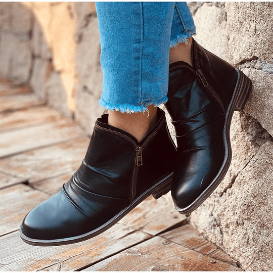 Women's Comfortable Colorful Side Pull Warm Ankle Boots  Stunahome.com