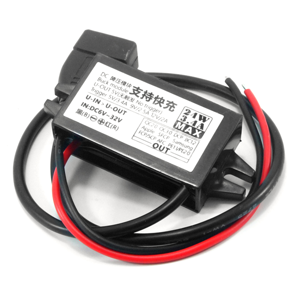 DC-DC Car Step Down Converter Module 6-32V to 24W USB Power Output Adapter, 501 Original
DC-DC Car Step Down Converter Module 6-32V to 24W USB Power Output Adapter, 501 Original