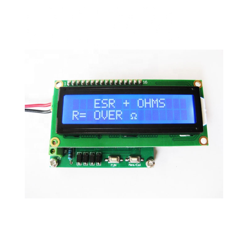 Digital Resistance Capacitance ESR Meter Tester 0.001 to 120 Ohm DC Resistance Meter Capacitor ESR Meter
