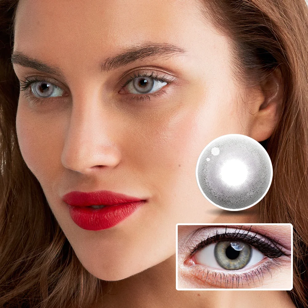 4D high-Gloss Brown Colored Contact Lenses