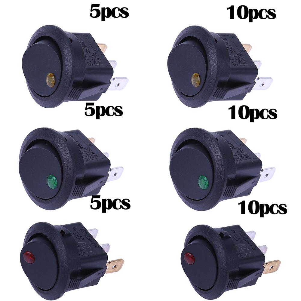 LED Dot Light 12V Car Boat Round Rocker ON/OFF Toggle SPST Switch, Green, 501 Original
LED Dot Light 12V Car Boat Round Rocker ON/OFF Toggle SPST Switch, Green, 501 Original