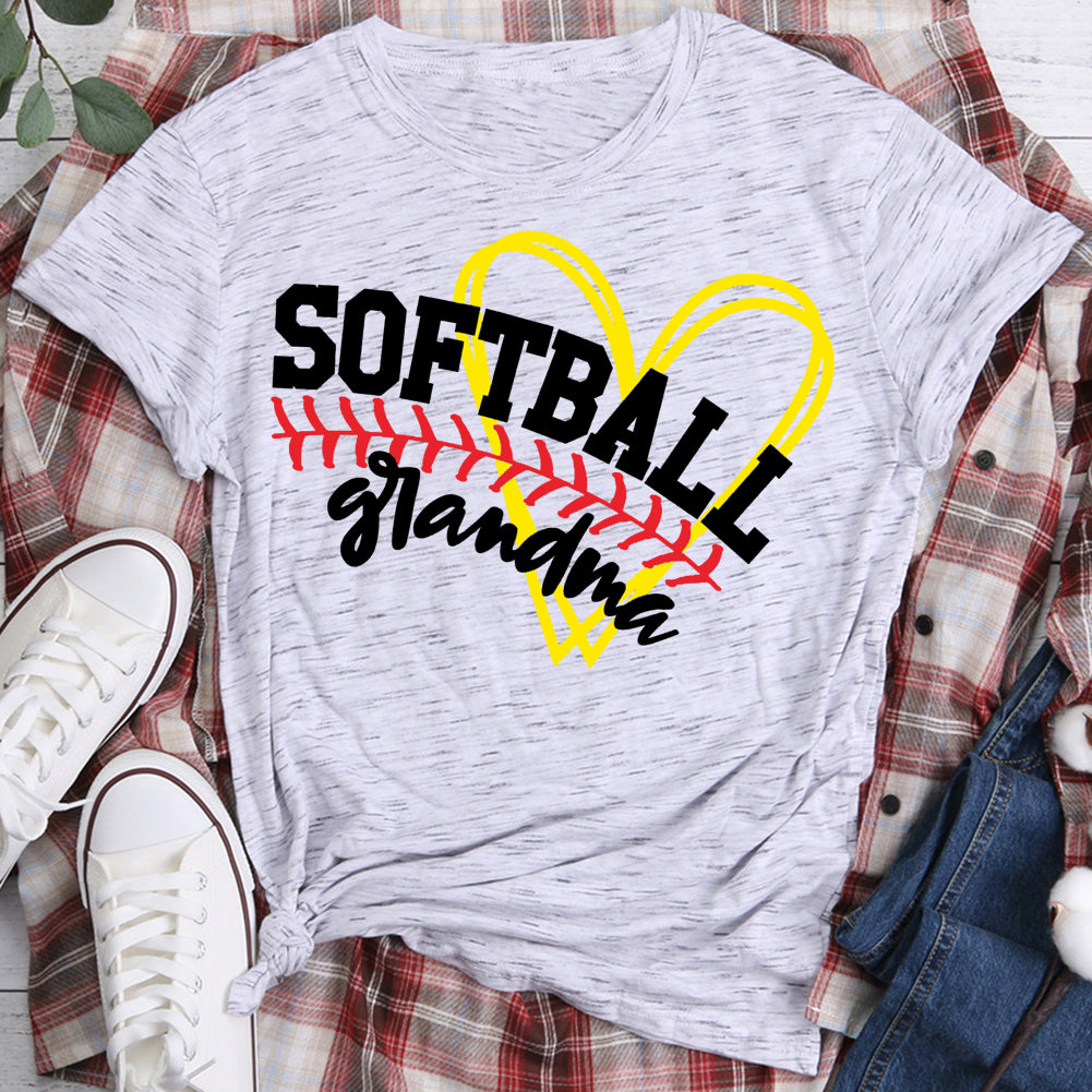 Softball Grandma  T-shirt Tee -07137-Guru-buzz
