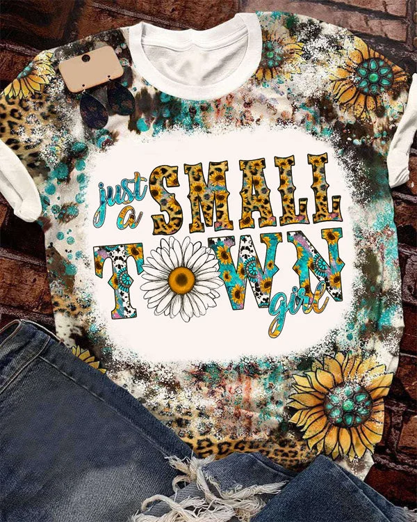 Just a Small Town Girl Bleached T-Shirt