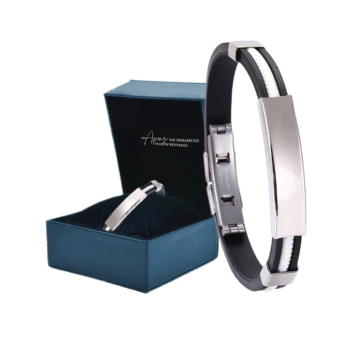 👑Sparksphare™ Apus Ion Therapeutic Lympunclog Titanium Wristband Pro
