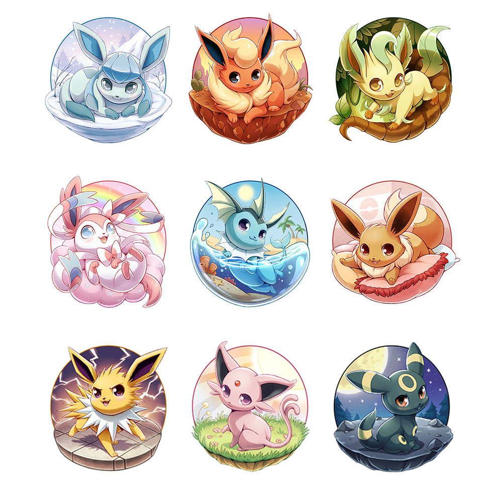 Diamond Painting - Partial Special Shaped - 4 machine soul Pokémon in the  same frame (30*30CM)