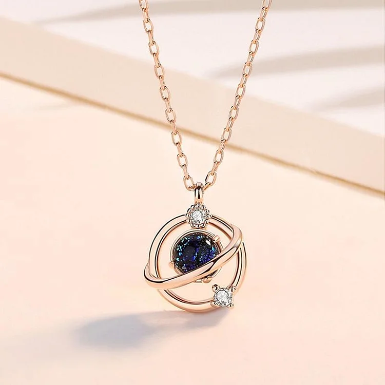 Planet Necklace for Lovers "You are My World"