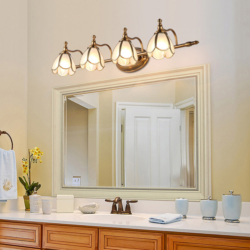 Vintage French Multi-Heads Gold Bathroom Vanity Wall Lights