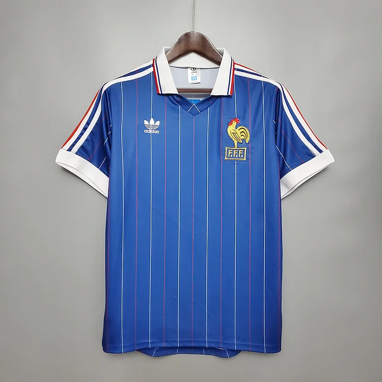 Retro France 1982 home  Football jersey retro