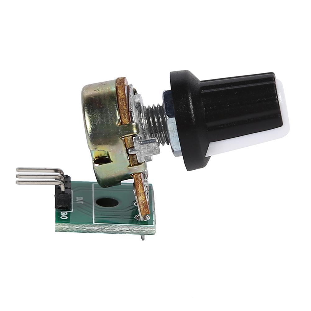 10K Resistance Potentiometer Module Single Lap Adjustable Analog Output, 501 Original
10K Resistance Potentiometer Module Single Lap Adjustable Analog Output, 501 Original