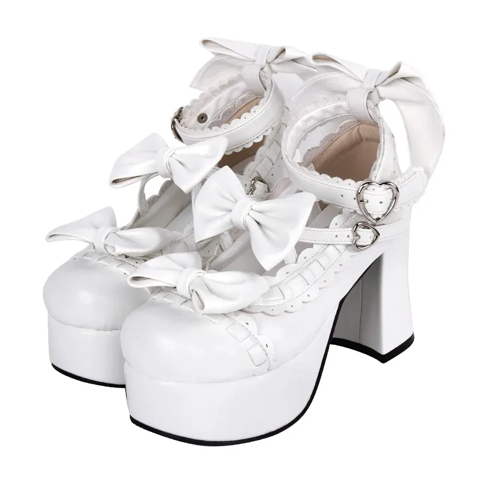 VCshoes Woman Mori Girl Lolita Cosplay Shoes Lady High Heels Pumps Women Princess Dress Party Shoes 9896