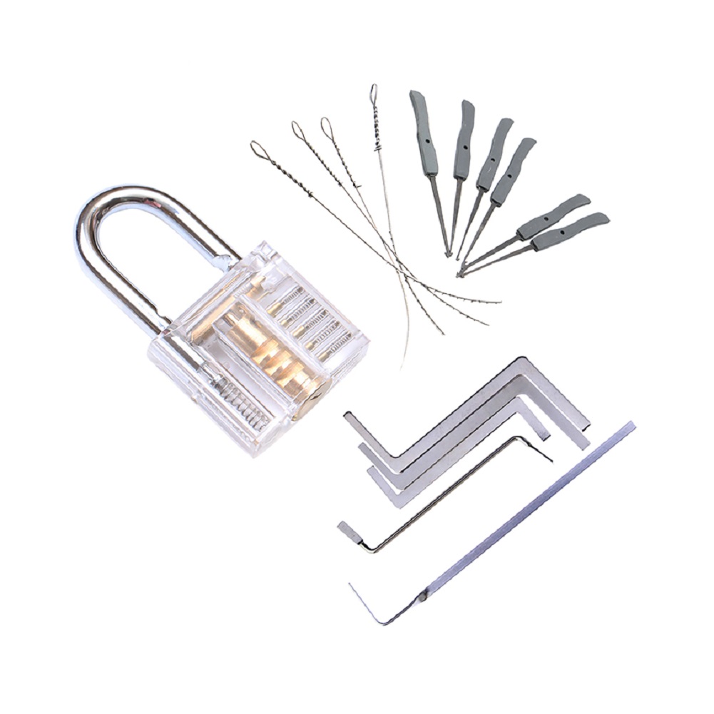 15pcs Locksmith Transparent Padlock Kit Broken Key Extractor Removing Hook, 501 Original
15pcs Locksmith Transparent Padlock Kit Broken Key Extractor Removing Hook, 501 Original