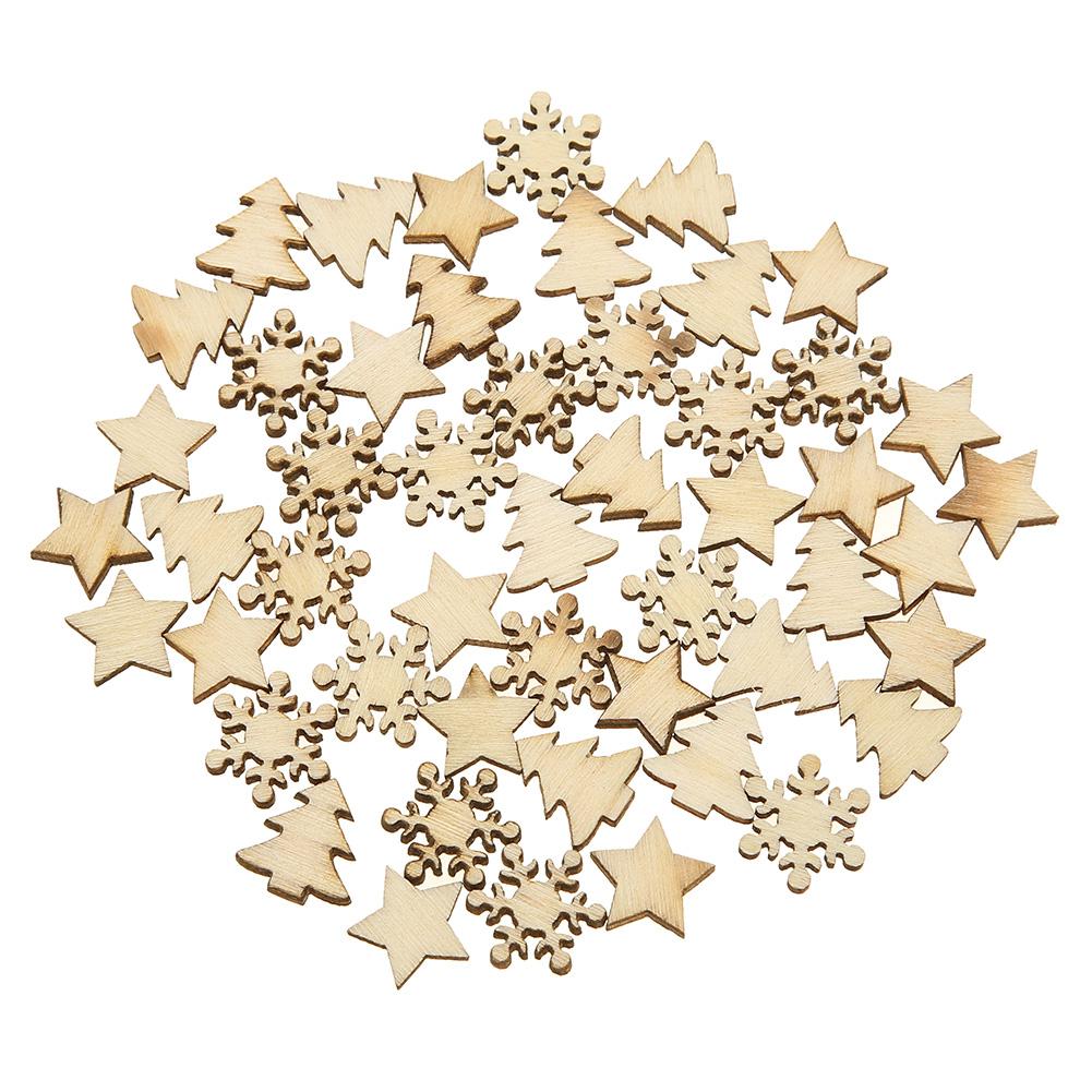 50pcs Wood Tree Snowflakes Star Table Decor DIY Christmas Tree Hang Pendant, 501 Original
50pcs Wood Tree Snowflakes Star Table Decor DIY Christmas Tree Hang Pendant, 501 Original