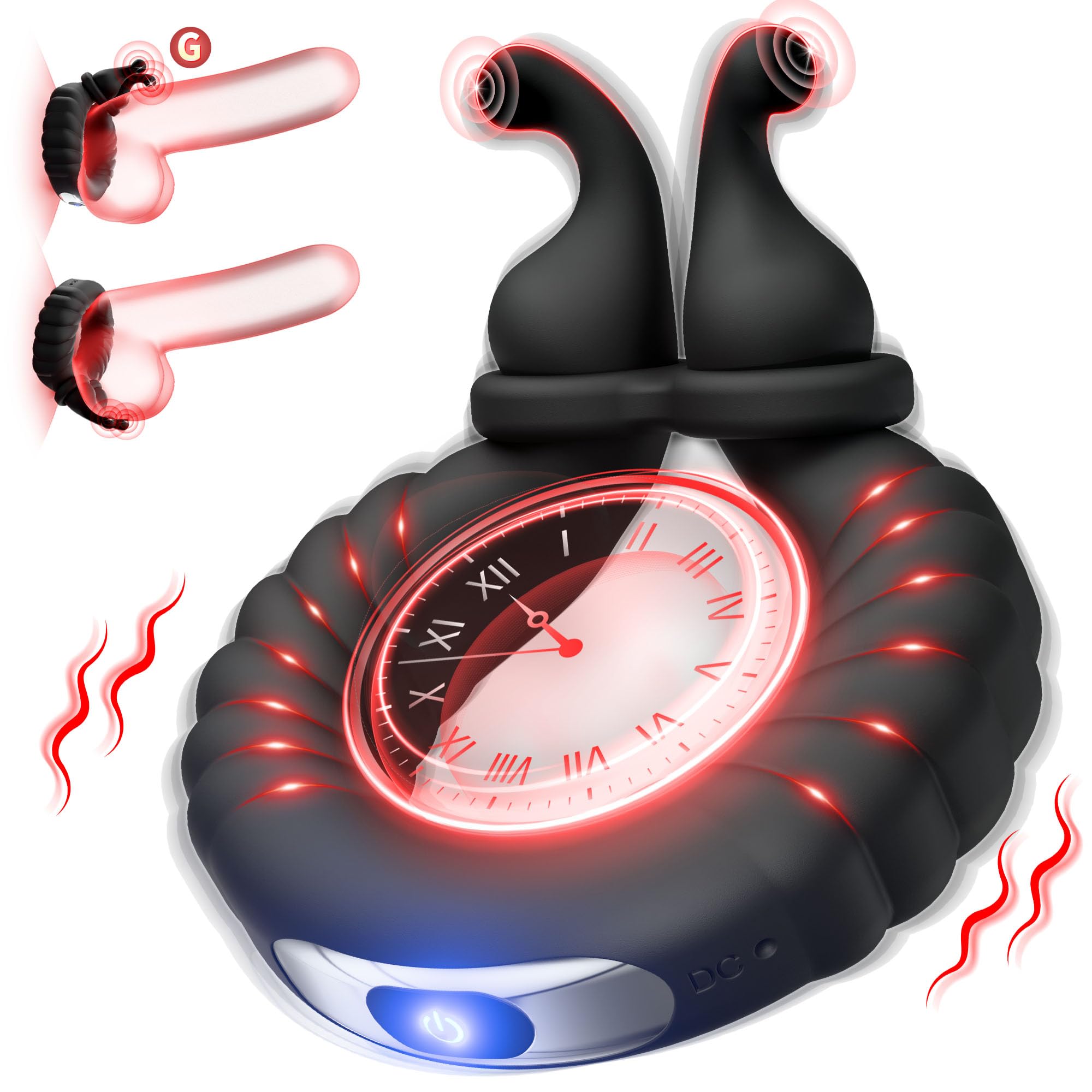 Endura - 10-Mode Adjustable Vibrating Cock Ring with Waterproof Design & Ergonomic Fit By Rose Toy