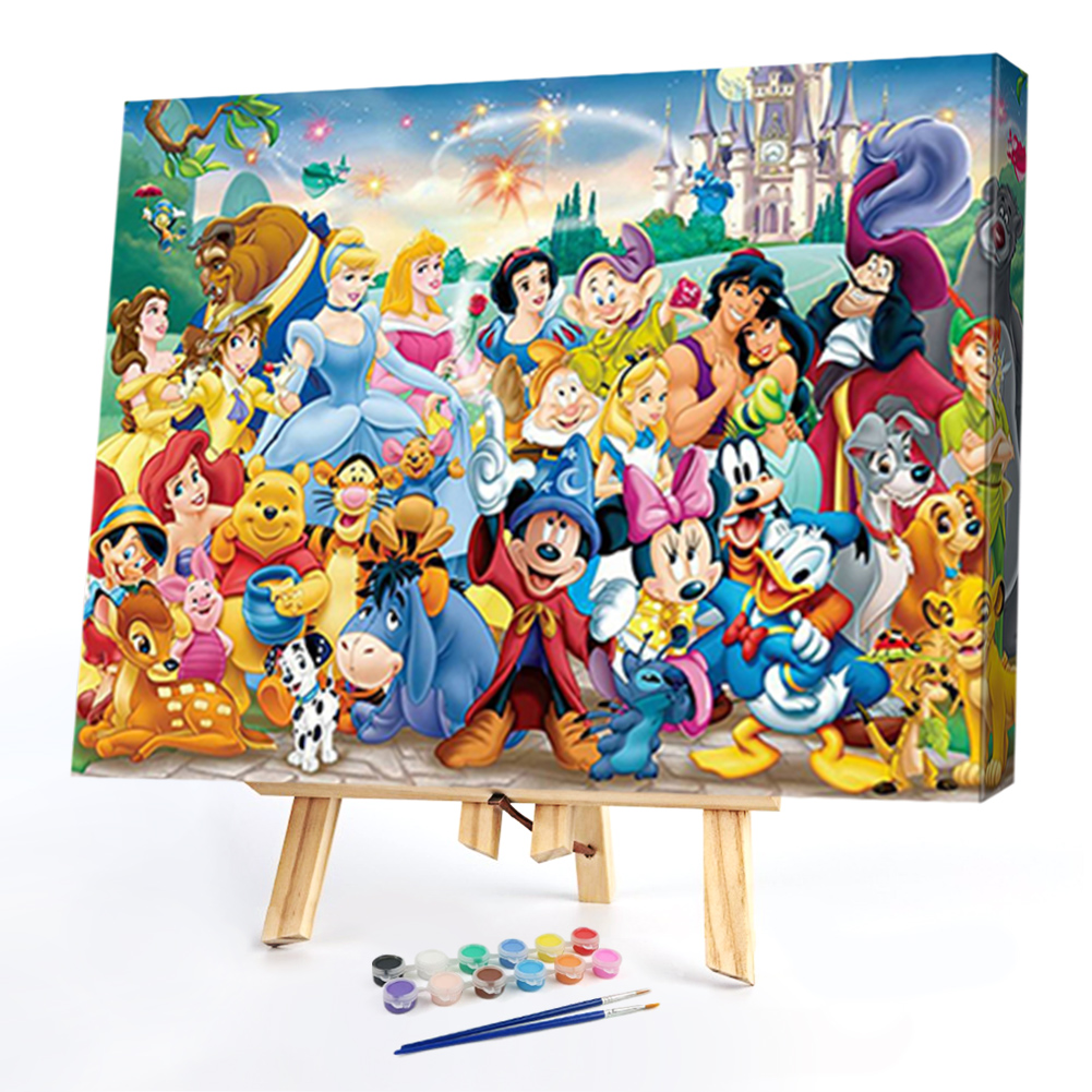 Oil Paint by Numbers - disney happy reunion (50*40cm)