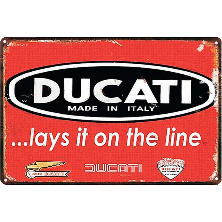 DUCATI - Vintage Tin Signs/Wooden Signs - 20*30cm/30*40cm