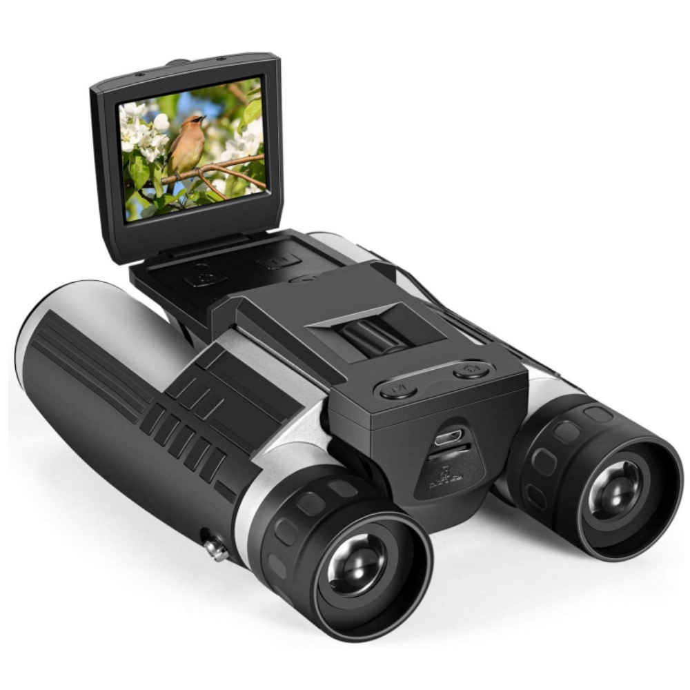 BekinTek 12x32 Digital Binoculars with Camera 2.4" LCD 8x Digital Zoom 48MP Photo 2.5K Video Recoder Camcorder for Bird Watching Concerts Sports Games