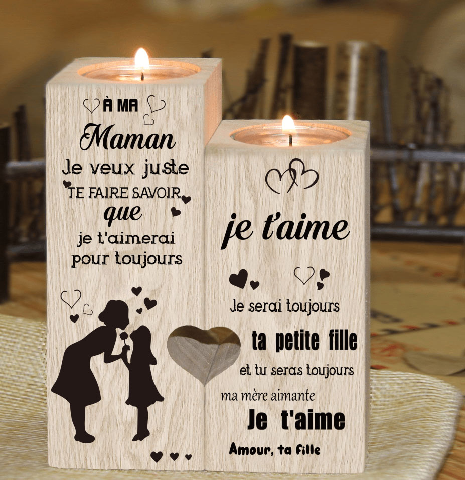 Bougie personnalisée - Message - Maman d'Amour