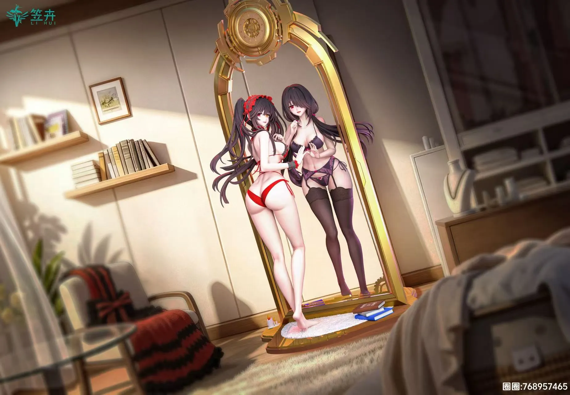 LI HUI Studio - Kurumi Tokisaki Date A Live 1/6 Statue(GK)-