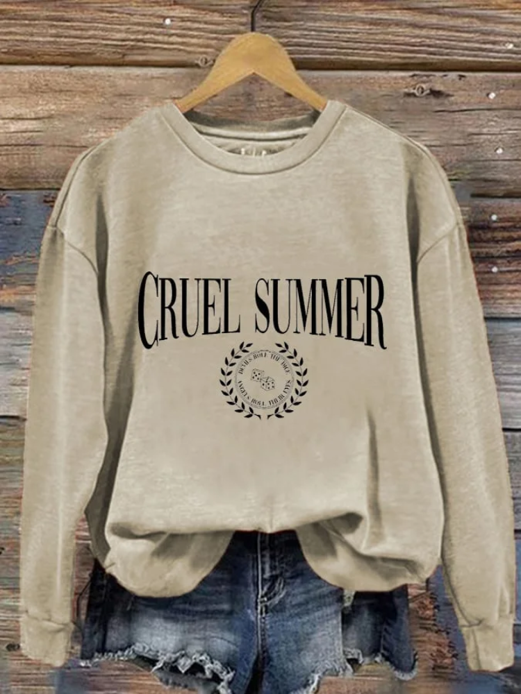 Women s Cruel Summer Print Sweatshirt