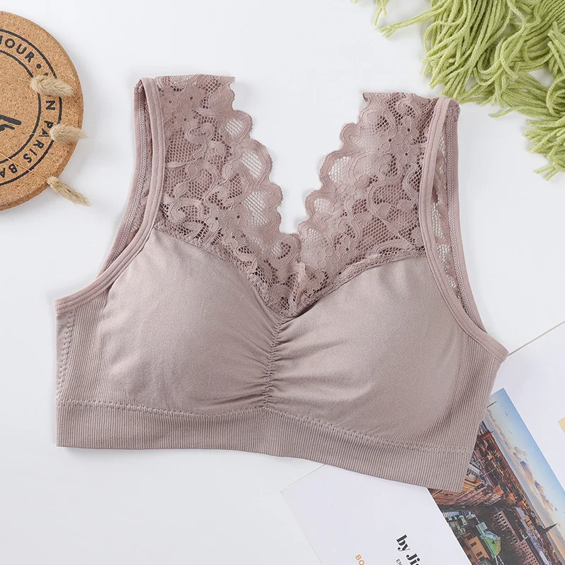 Lace bra for women without steel ring bra 