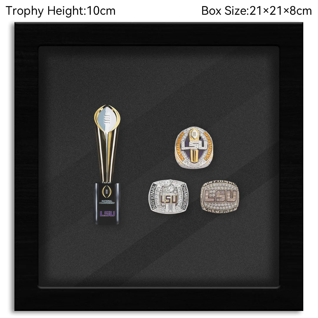 Louisiana State University(LSU) Tigers CFP National Championship NCAA Trophy&Ring Box