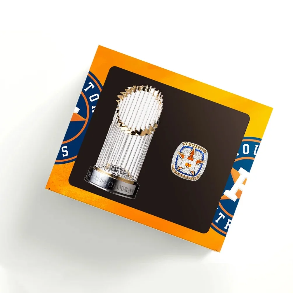 2022 Houston Astros MLB World Series Championship Trophy&Ring Box【1+1】