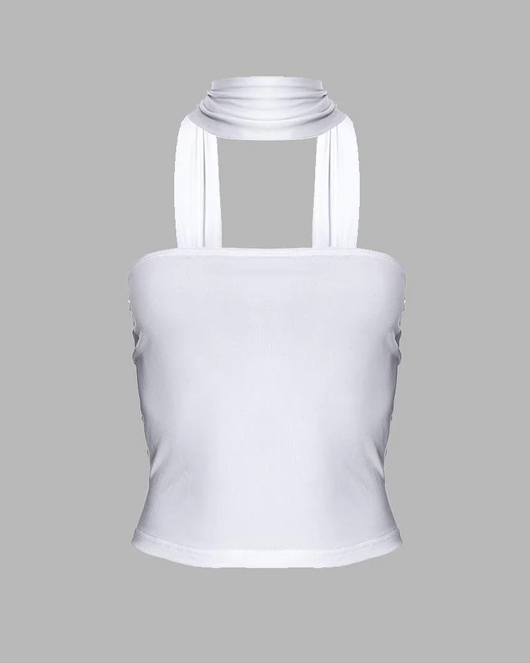 Bribe Tube Top with Neck Accent