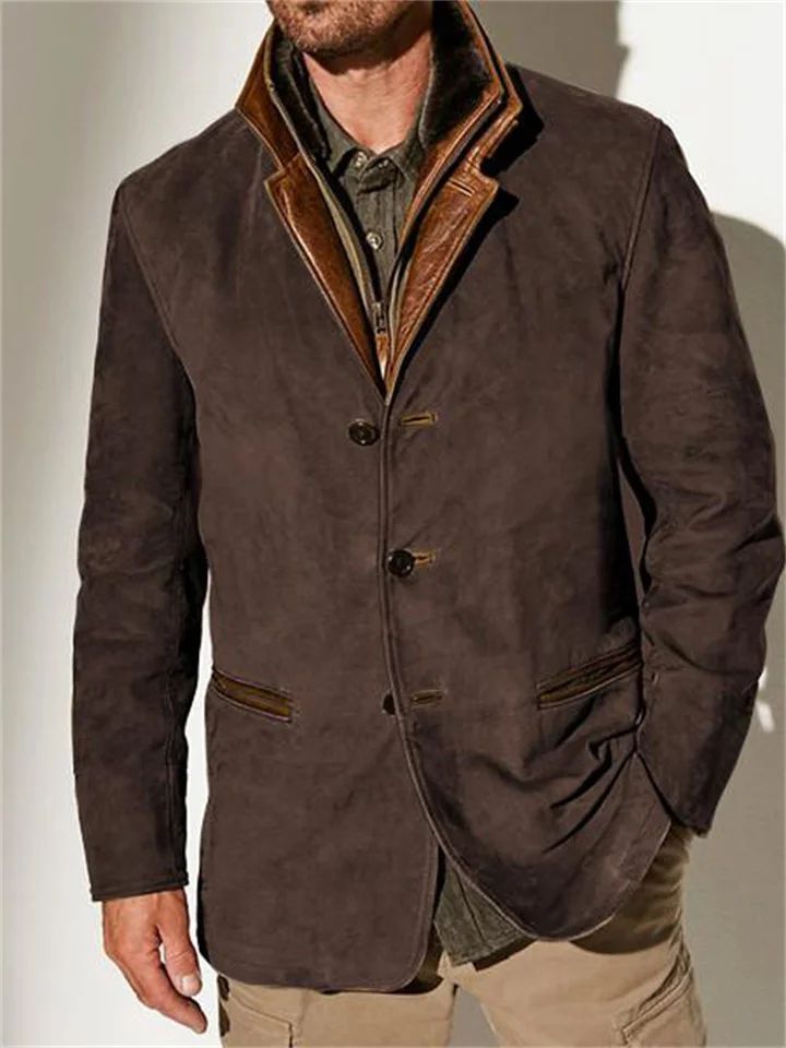 Heavy Work Vintage Michigan Workwear Single-breasted Zipper Lapel Milled Jacket Men and Women Vintage Casual Jacket